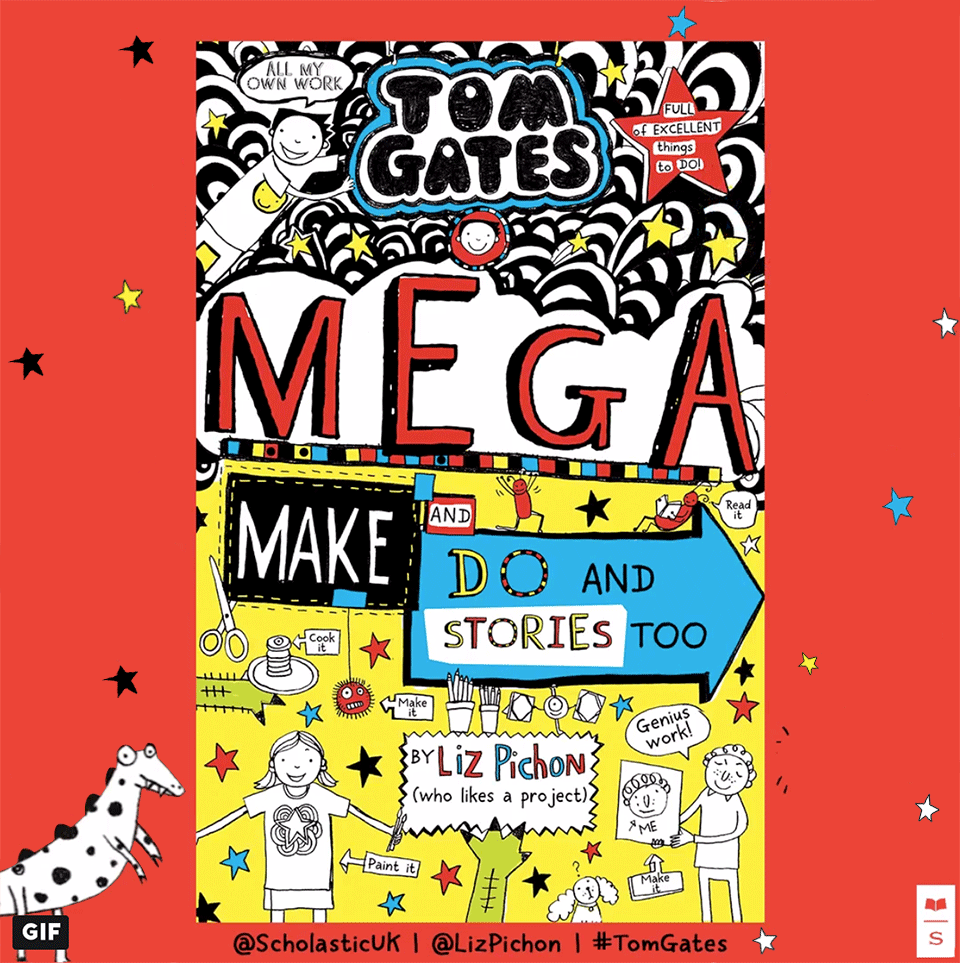 Liz is signing copies of Tom Gates - MEGA Make and Do and Stories Too!!!