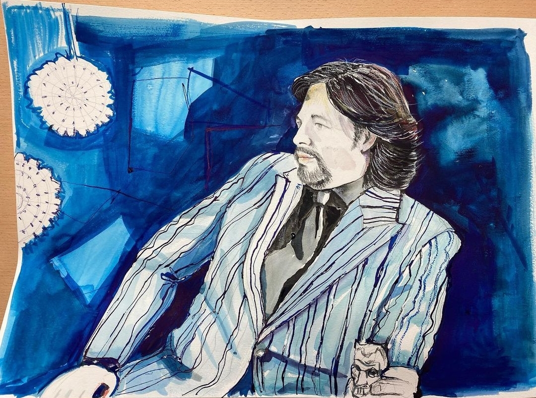 Laurence Llewelyn Bowen Portrait by Liz Pichon